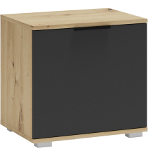 Niska szafka na buty do przedpokoju ST-50 Dąb Artisan / Antracyt CLIF Podstawowe