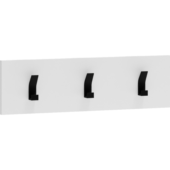 Wieszak na ubrania ścienny wiszący do przedpokoju W-50 Biały Mat CLIF Podstawowe