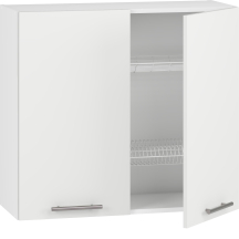 Szafka górna wisząca z ociekarką GC-80/72 Biały / Biały Mat VENTO Podstawowe