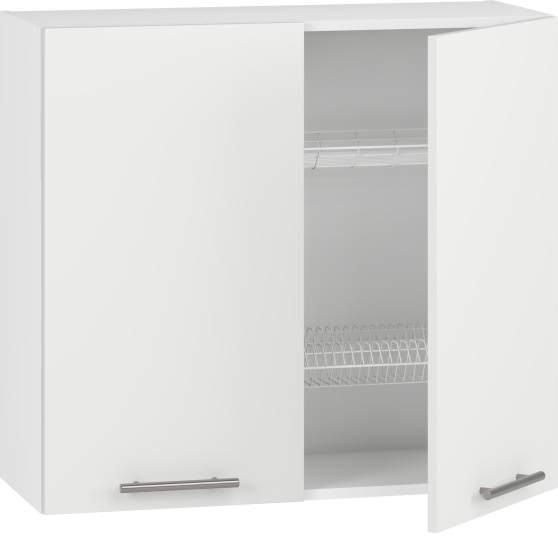 Szafka górna wisząca z ociekarką GC-80/72 Biały / Biały Mat VENTO Podstawowe