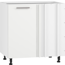 Szafka dolna stojąca narożna 1 drzwi 100 x 82 cm DN-100/82 Biały / Biały Mat VENTO Podstawowe