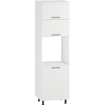 Szafka dolna wysoka słupek pod zabudowę piekarnika 3 drzwi 60 cm DP-60/214 Biały / Biały Mat VENTO Podstawowe