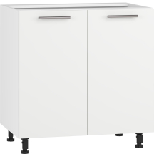 Szafka dolna stojąca 2 drzwi D-80/82 Biały / Biały Mat VENTO Podstawowe