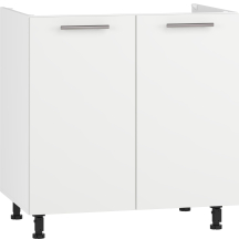 Szafka pod zlewozmywak 2 drzwi DK-80/82 Biały / Biały Mat VENTO Podstawowe