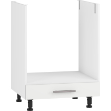 Szafka dolna stojąca pod zabudowę piekarnika i płyty grzewczej DP-60/82 Biały / Biały Mat VENTO Podstawowe