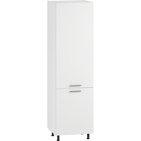 Szafka dolna wysoka pod zabudowę lodówki DL-60/214 Biały / Biały Mat VENTO Podstawowe