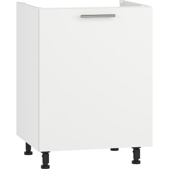 Szafka pod zlewozmywak 1 drzwi DK-60/82 Biały / Biały Mat VENTO Podstawowe