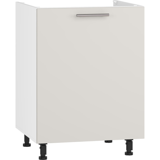 Szafka pod zlewozmywak 1 drzwi DK-60/82 Biały / Kaszmir Mat VENTO Podstawowe