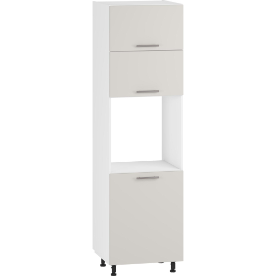 Szafka dolna wysoka słupek pod zabudowę piekarnika 3 drzwi 60 cm DP-60/214 Biały / Kaszmir Mat VENTO Podstawowe