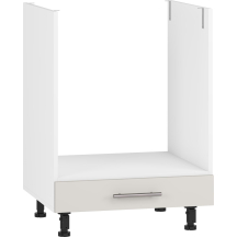 Szafka dolna stojąca pod zabudowę piekarnika i płyty grzewczej DP-60/82 Biały / Kaszmir Mat VENTO Podstawowe
