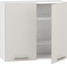 Szafka górna wisząca z ociekarką GC-80/72 Biały / Kaszmir Mat VENTO Podstawowe