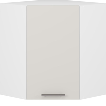 Szafka górna wisząca narożna 1 drzwi GN-60/72 Biały / Kaszmir Mat VENTO Podstawowe