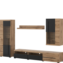 Meblościanka do salonu Dąb Wotan 22N2ZH10 TYP-10 ROGER Podstawowe