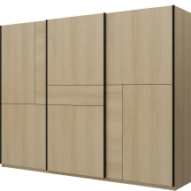 Szafa przesuwna 2-drzwiowa CUBE Dąb Lindberg 24LGOF69 TYP-69 Podstawowe