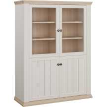 Kredens niska witryna PNTV512-Q214 Biała PONTYPOOL Podstawowe