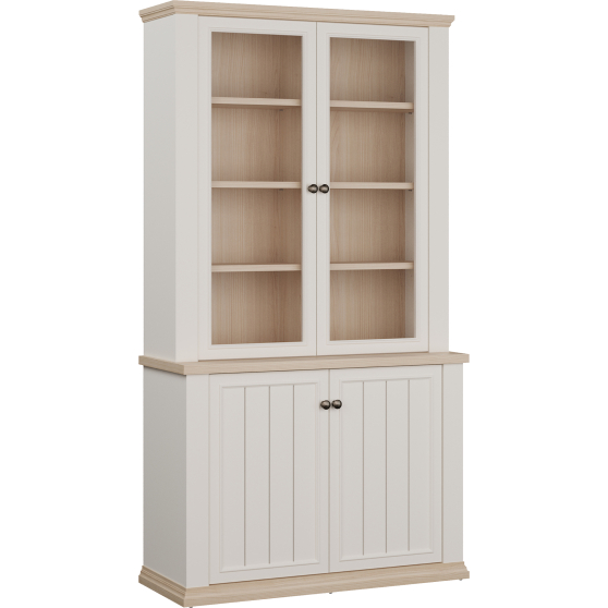 Kredens z nadstawką PNTV723-Q214 Biały PONTYPOOL Podstawowe