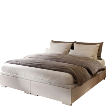 Łóżko kontynentalne 140 x 200 z pojemnikiem EMPINACH Podstawowe