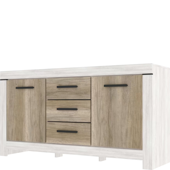 Komoda dwudrzwiowa z szufladami BELEN Podstawowe