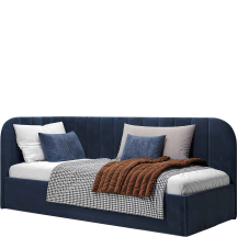 Łóżko tapicerowane MILLOW LEWE 90 x 200 z pojemnikiem Podstawowe