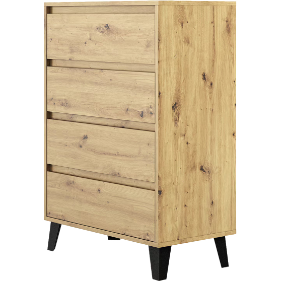 Komoda z 4 szufladami BORG UNO Dąb Artisan BORG Podstawowe