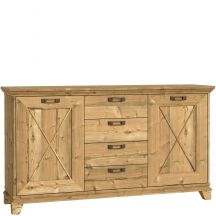 Stylizowana komoda 2-drzwiowa z szufladami EPLK235-S17 NEPAL Podstawowe