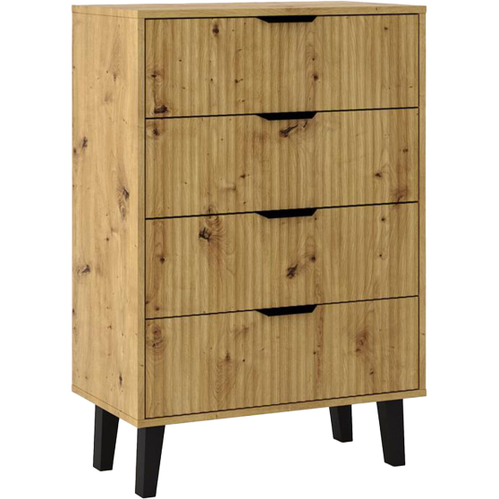 Komoda z 4 szufladami BORG DUO Dąb Artisan BORG DUO Podstawowe