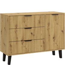 Komoda jednodrzwiowa z szufladami BORG DUO Dąb Artisan BORG DUO Podstawowe