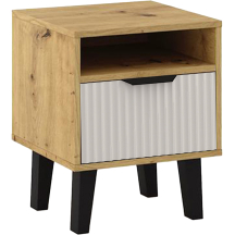 Szafka nocna do sypialni BORG DUO Dąb Artisan / Kaszmir BORG DUO Podstawowe