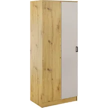 Szafa narożna jednodrzwiowa KAMI Dąb Artisan / Kaszmir Mat KAMI Podstawowe