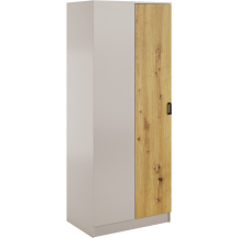 Szafa narożna jednodrzwiowa KAMI Kaszmir Mat / Dąb Artisan KAMI Podstawowe