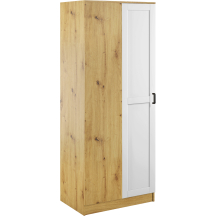 Szafa narożna jednodrzwiowa KAMI RAMA Dąb Artisan / Biały Mat KAMI Podstawowe