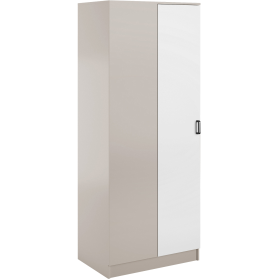 Szafa narożna jednodrzwiowa KAMI Kaszmir Mat / Biały Mat KAMI Podstawowe