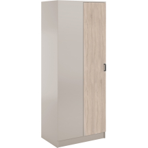 Szafa narożna jednodrzwiowa KAMI Kaszmir Mat / Dąb Sonoma KAMI Podstawowe