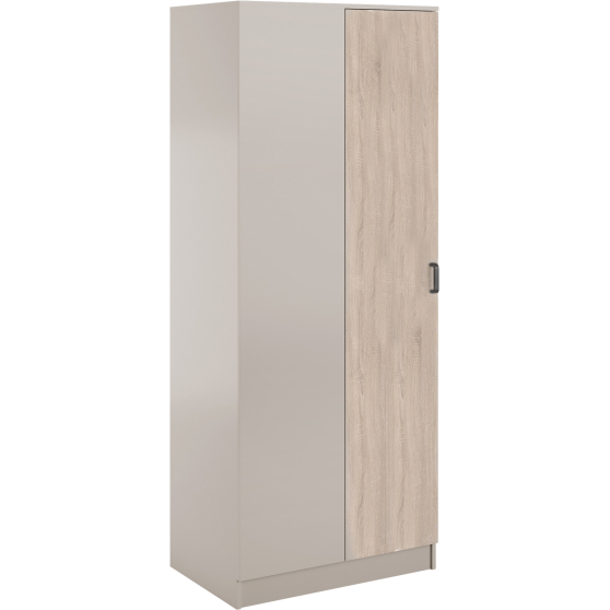 Szafa narożna jednodrzwiowa KAMI Kaszmir Mat / Dąb Sonoma KAMI Podstawowe