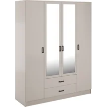 Szafa z lustrem 4-drzwiowa z szufladami KAMI Kaszmir Mat KAMI Podstawowe