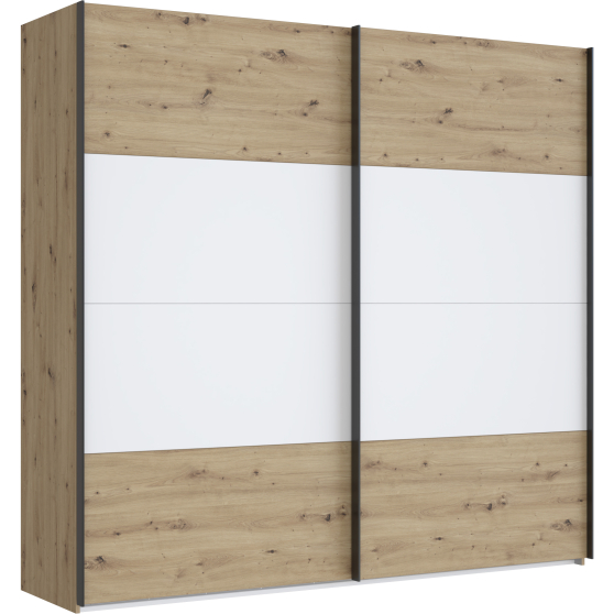 Szafa przesuwna 2-drzwiowa 220 cm NERS924E1-C830 CISMON Podstawowe