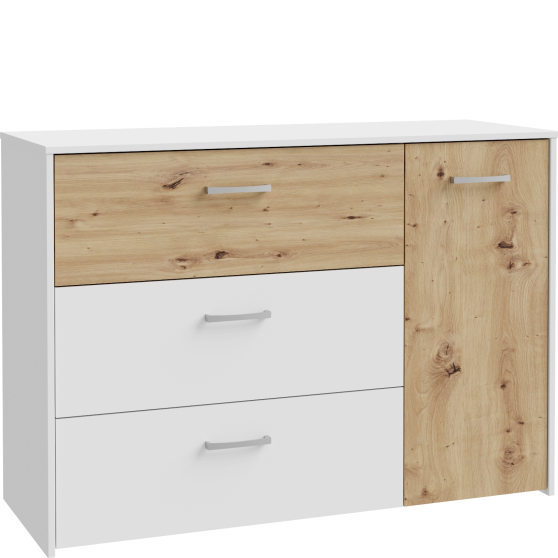 Komoda 3 szuflady 1 drzwi CUGK221R-C853 CULGOA Podstawowe