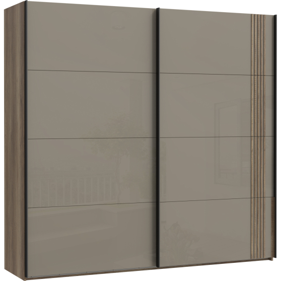 Szafa przesuwna 220 cm SVNS92411-T15 Beż Połysk SAVONA Podstawowe