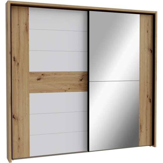 Szafa przesuwna 2D z lustrem i listwą okalającą RDNS22711-M772 ANUKSAN Podstawowe
