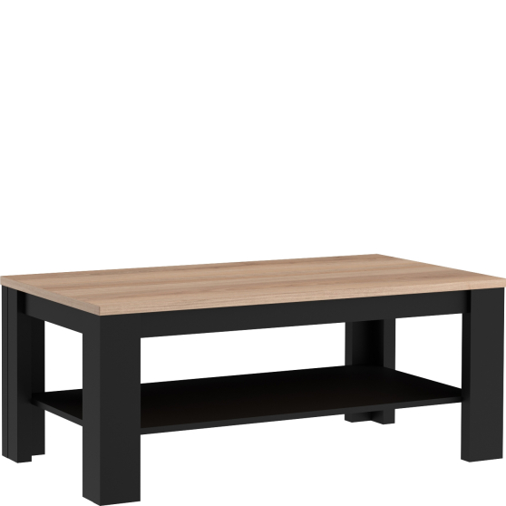 Ława prostokątna z półką 110 x 60 CFTT5048-C876 BLACK HILL Podstawowe