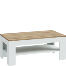 Ława prostokątna z półką 110 x 60 CFTT5016-M830 Secret Grey / Dąb Valencia LEWISVILLE Podstawowe