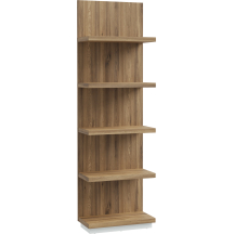 Półka stojąca wysoka 60 cm LWSB04-M830 Secret Grey / Dąb Valencia LEWISVILLE Podstawowe