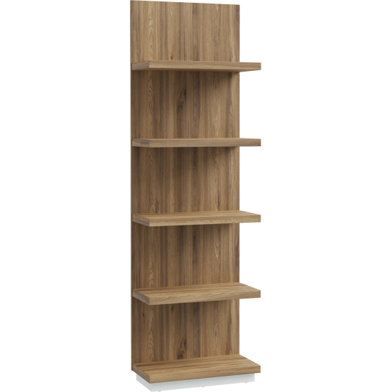 Półka stojąca wysoka 60 cm LWSB04-M830 Secret Grey / Dąb Valencia LEWISVILLE Podstawowe