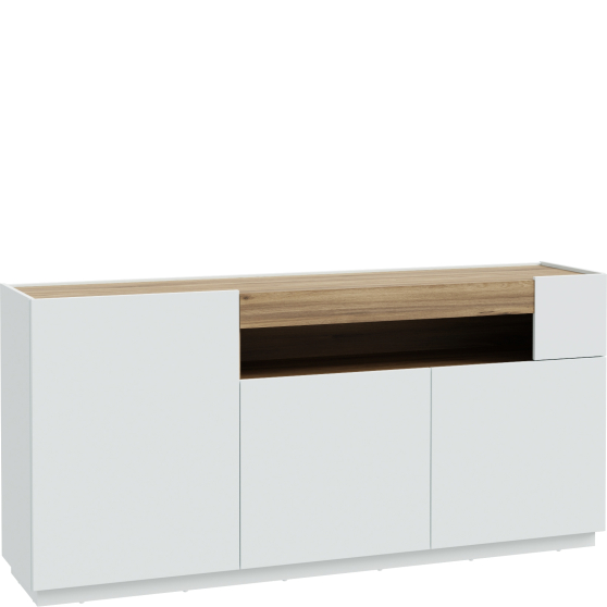 Komoda 180 cm LWSK231-M829 Secret Grey / Dąb Valencia LEWISVILLE Podstawowe