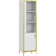 Pojedyncza witryna w stylu glamour G2NV711-M752 Biały Połysk GOLDEN 2 Podstawowe