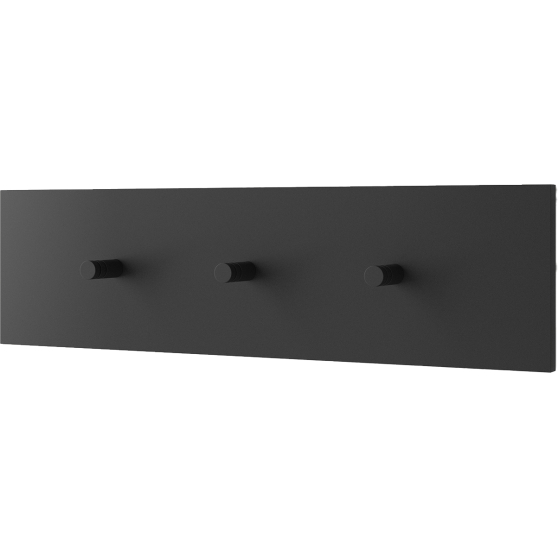 Wieszak ścienny ROSS Czarny Mat Podstawowe