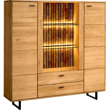 Kredens z oświetleniem i nóżkami Typ 47 TRAMONTO Podstawowe