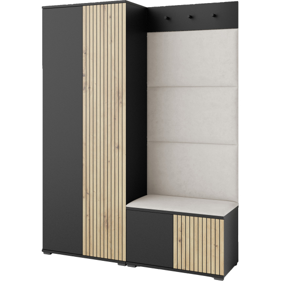 Zestaw mebli do przedpokoju Garderoba ROSS 1 Podstawowe (1)