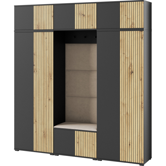 Duży zestaw mebli do przedpokoju ROSS 4 210 cm Podstawowe (1)