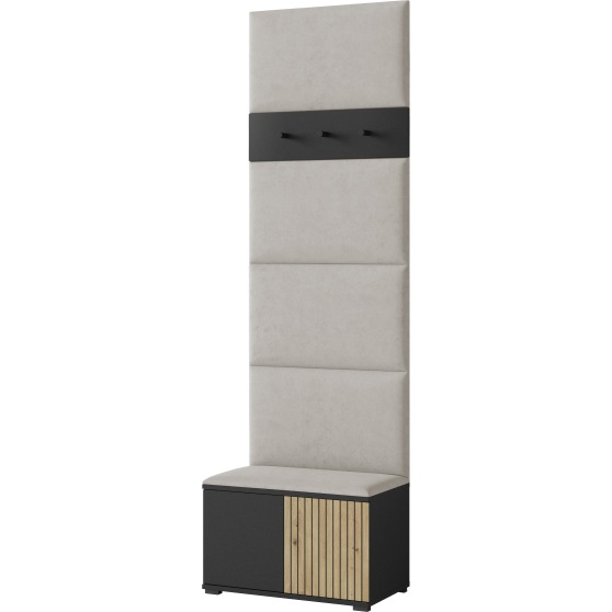 Szafka na buty do przedpokoju ROSS 6 Z wieszakiem Podstawowe (1)